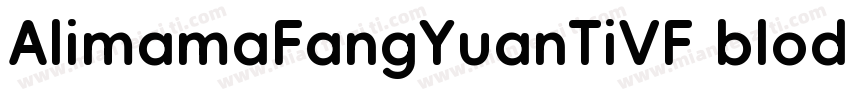 AlimamaFangYuanTiVF blod字体转换